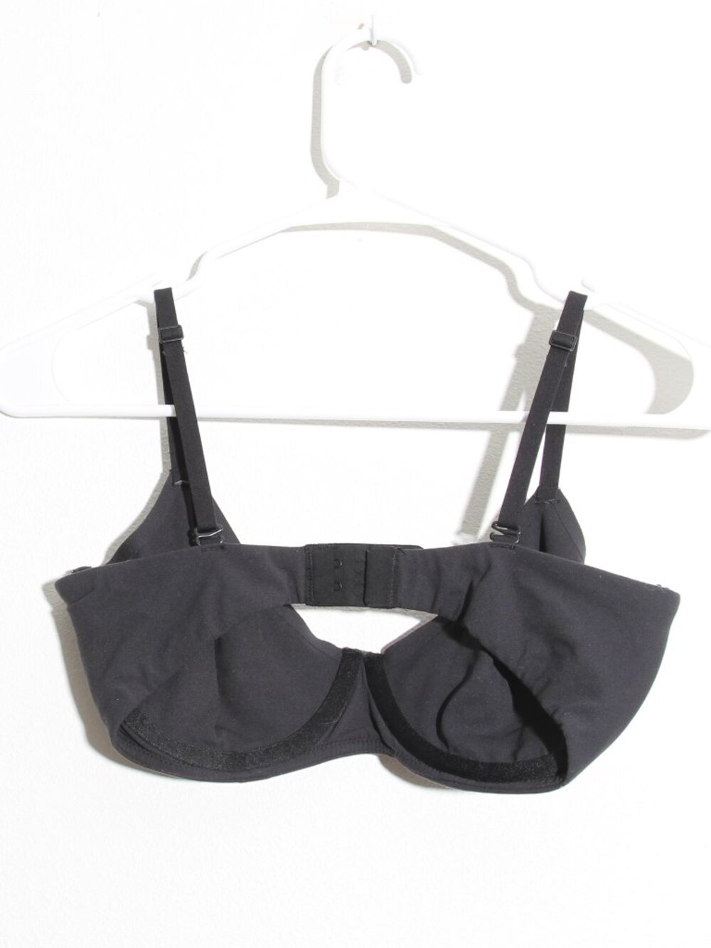 SKIMS Fits Everybody Unlined Underwire Bra Onyx Black Adjustable Size 34D - Picture 9 of 10